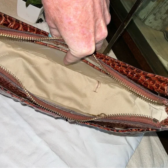 NWOT BRAHMIN SMALL BEKKA SHOULDER BAG HANDBAG PECAN MELBOURNE Retail $295 - Picture 11 of 13